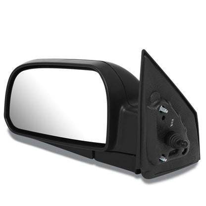 RETROVISOR MIRROR - OEM - 05-09 HYUNDAI TUCSON - MANUAL - TEXTURED - BLACK - LEFT