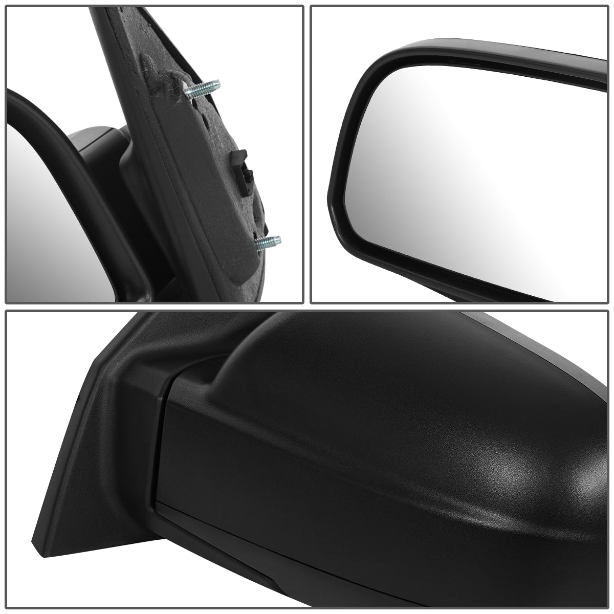 RETROVISOR MIRROR - OEM - 05-09 HYUNDAI TUCSON - POWERED - HEATED - TEXTURED - BLACK - LEFT