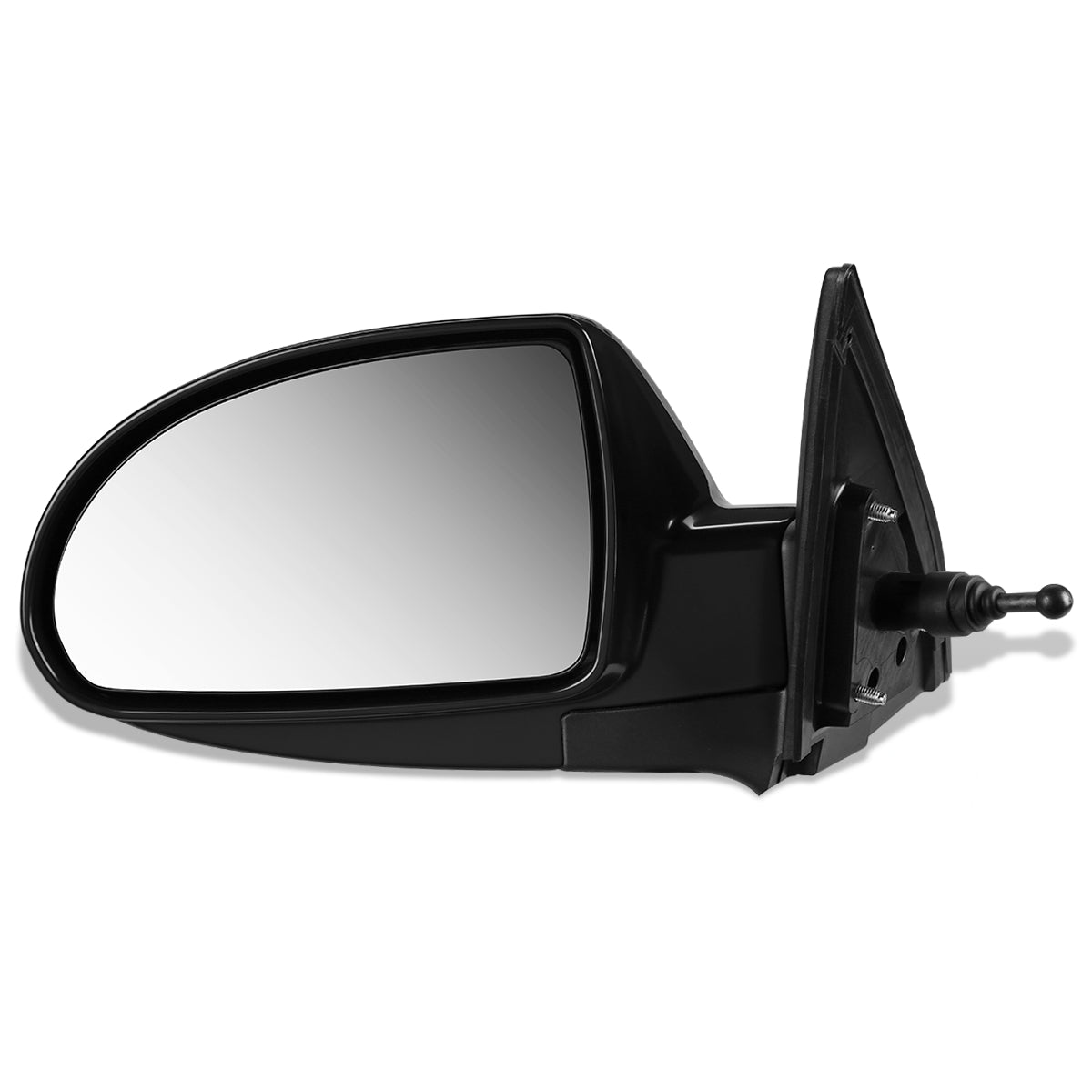 RETROVISOR MIRROR - OEM - 07-10 HYUNDAI ELANTRA - MANUAL - BLACK - LEFT