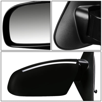 RETROVISOR MIRROR - OEM - 07-12 HYUNDAI SANTA FE - POWERED - HEATED - TEXTURED - BLACK - LEFT