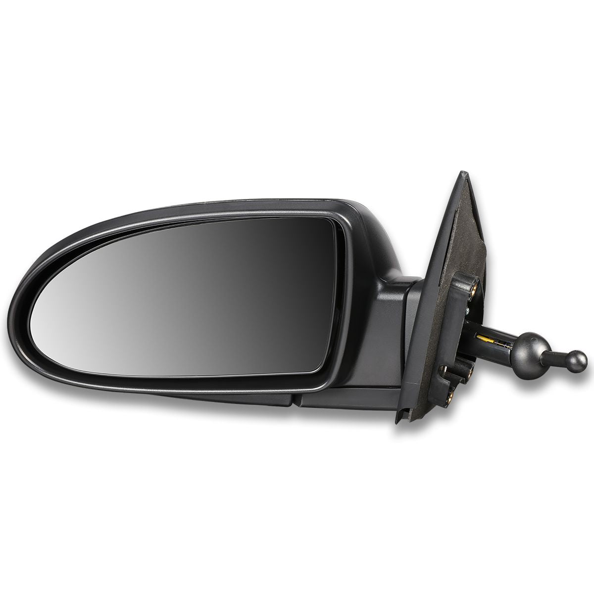 RETROVISOR MIRROR - OEM - 06-09 HYUNDAI ACCENT - MANUAL - TEXTURED - BLACK - LEFT