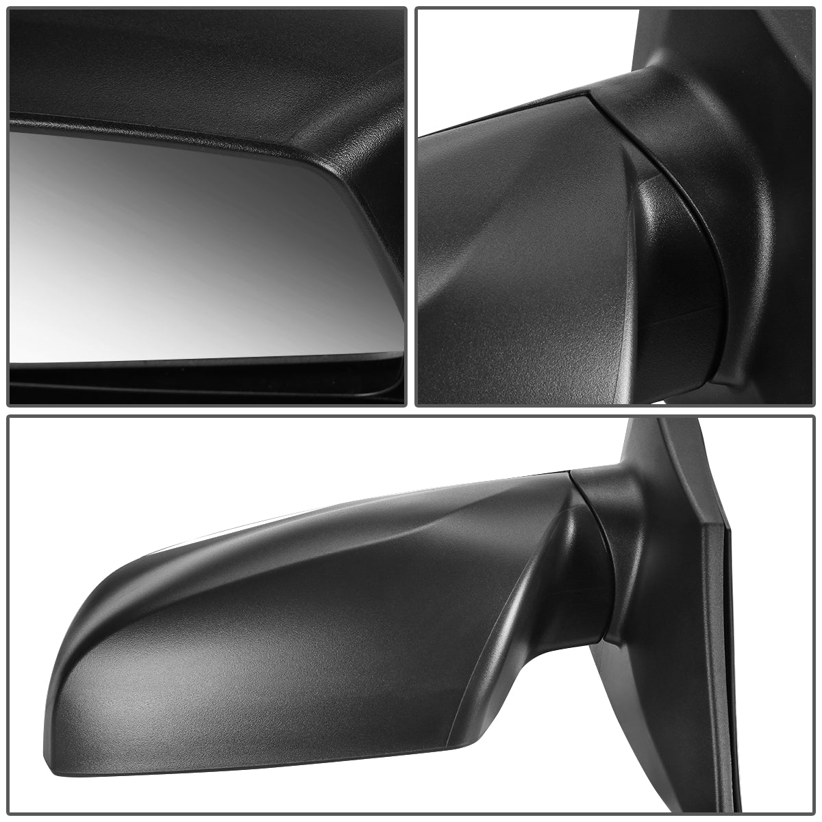 RETROVISOR MIRROR - OEM - 10-15 HYUNDAI TUCSON - POWERED - TEXTURED - BLACK - LEFT