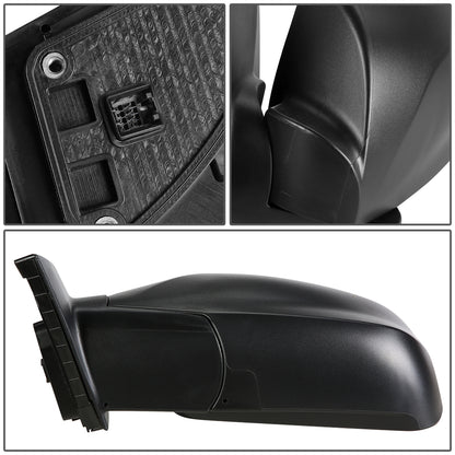 RETROVISOR MIRROR - OEM - 10-15 HYUNDAI TUCSON - POWERED - HEATED - TEXTURED - BLACK - LEFT