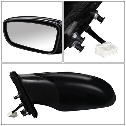 RETROVISOR MIRROR - OEM - 11-14 HYUNDAI SONATA - POWERED - FOLDING - BLACK MATERIAL - LEFT