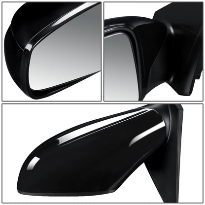 RETROVISOR MIRROR - OEM - 11-14 HYUNDAI SONATA - POWERED - HEATED - PAINTABLE - BLACK - LEFT