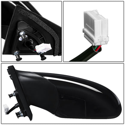 RETROVISOR MIRROR - OEM - 11-14 HYUNDAI SONATA - POWERED - HEATED - PAINTABLE - BLACK - LEFT