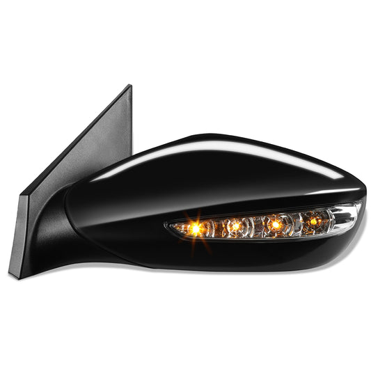 RETROVISOR MIRROR - OEM - 11-14 HYUNDAI SONATA - POWERED - HEATED - TEXTURED - BLACK - LEFT