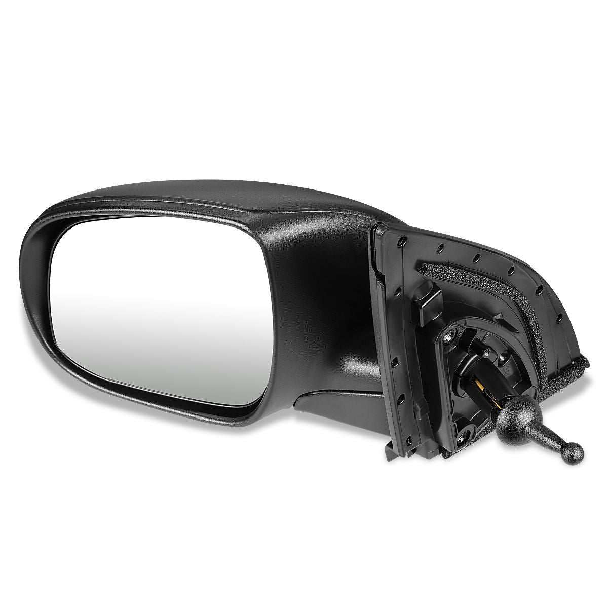 RETROVISOR MIRROR - OEM - 10-11 HYUNDAI ACCENT - MANUAL - TEXTURED - BLACK - LEFT