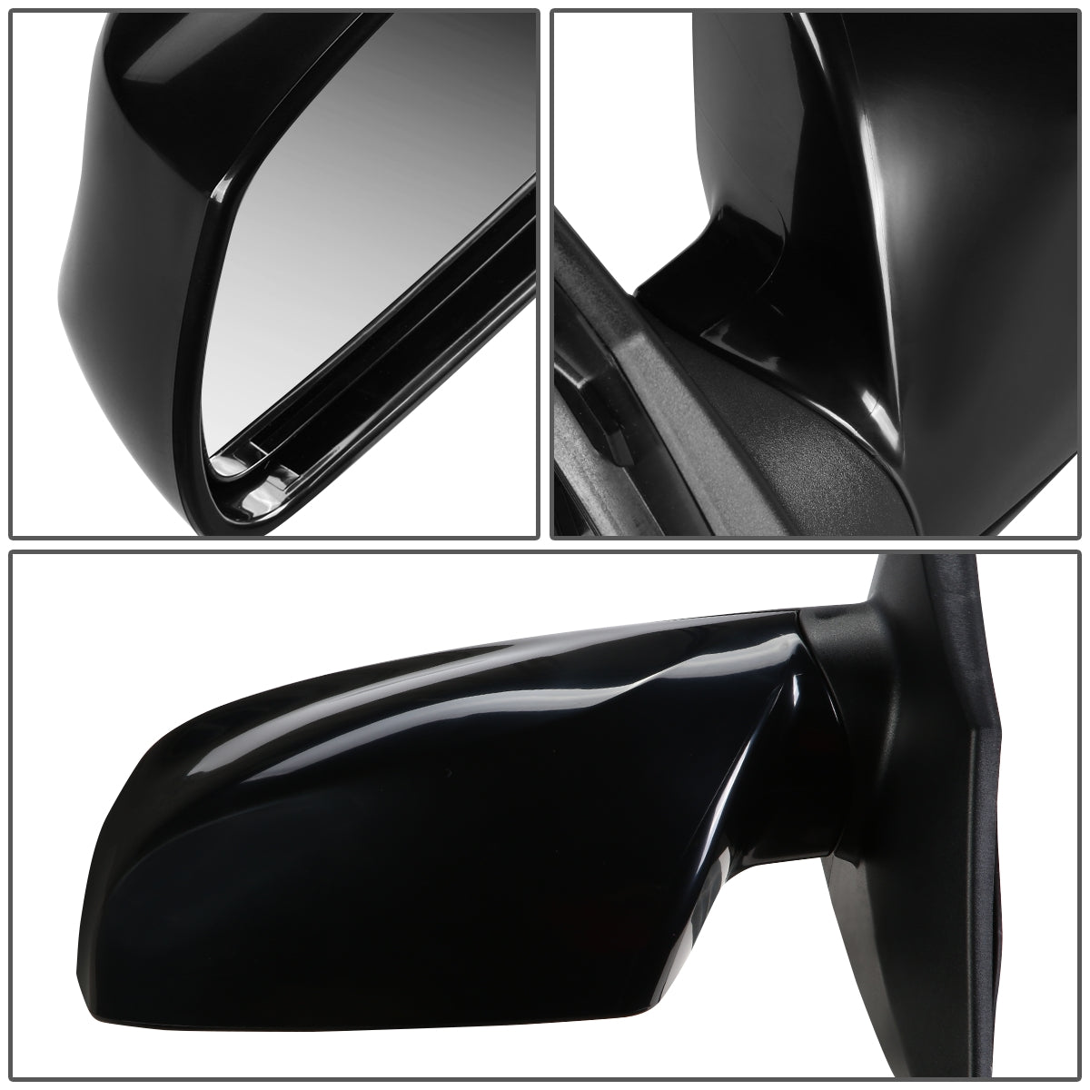 RETROVISOR MIRROR - OEM - 10-15 HYUNDAI TUCSON - POWERED - TEXTURED - BLACK - LEFT