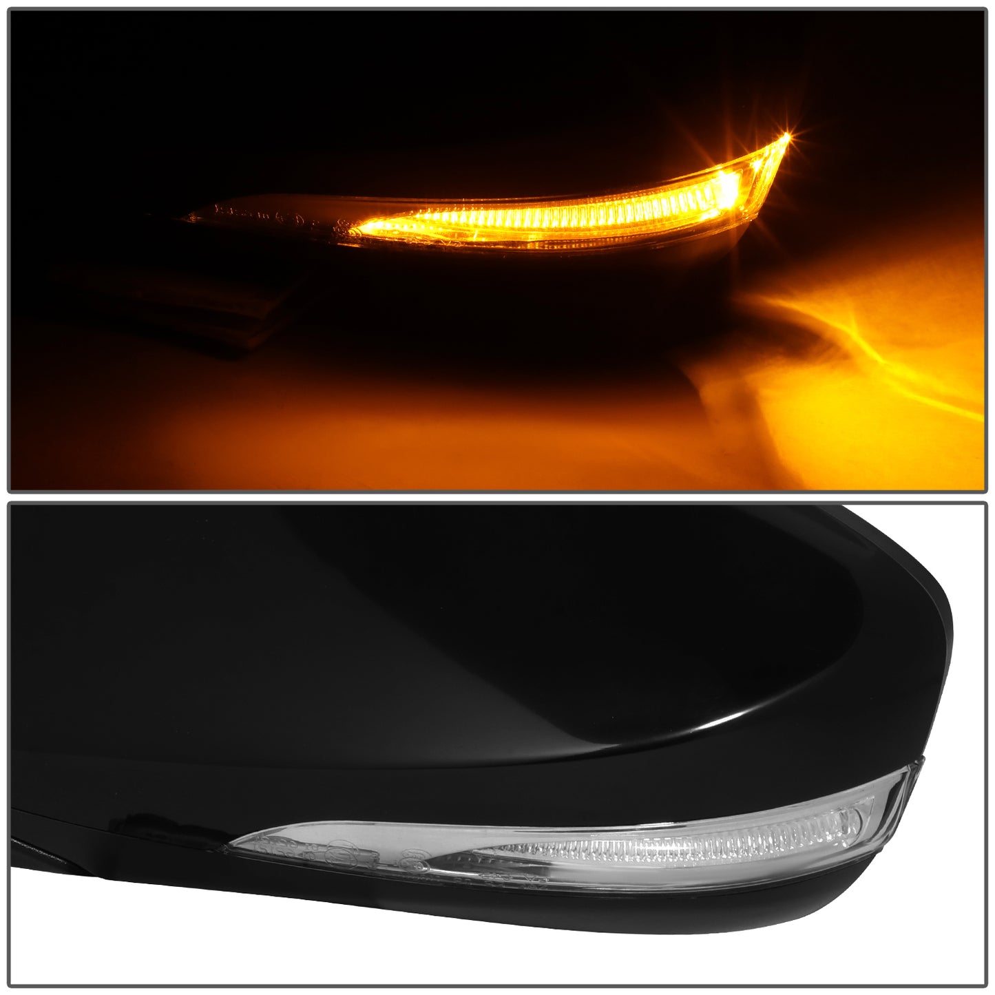 RETROVISOR MIRROR - OE STYLE - HYUNDAI ELANTRA 11-13 - WITH TURN SIGNAL U.S BUILT - DRIVER SIDE - PAINT TO MATCH - BLACK