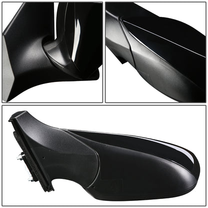 RETROVISOR MIRROR - OEM - 11-13 HYUNDAI ELANTRA - POWERED - HEATED - TEXTURED - BLACK - LEFT