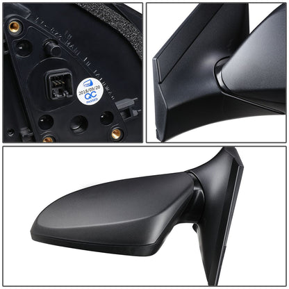 RETROVISOR MIRROR - OEM - 12-17 HYUNDAI ACCENT - POWERED - TEXTURED - BLACK - LEFT