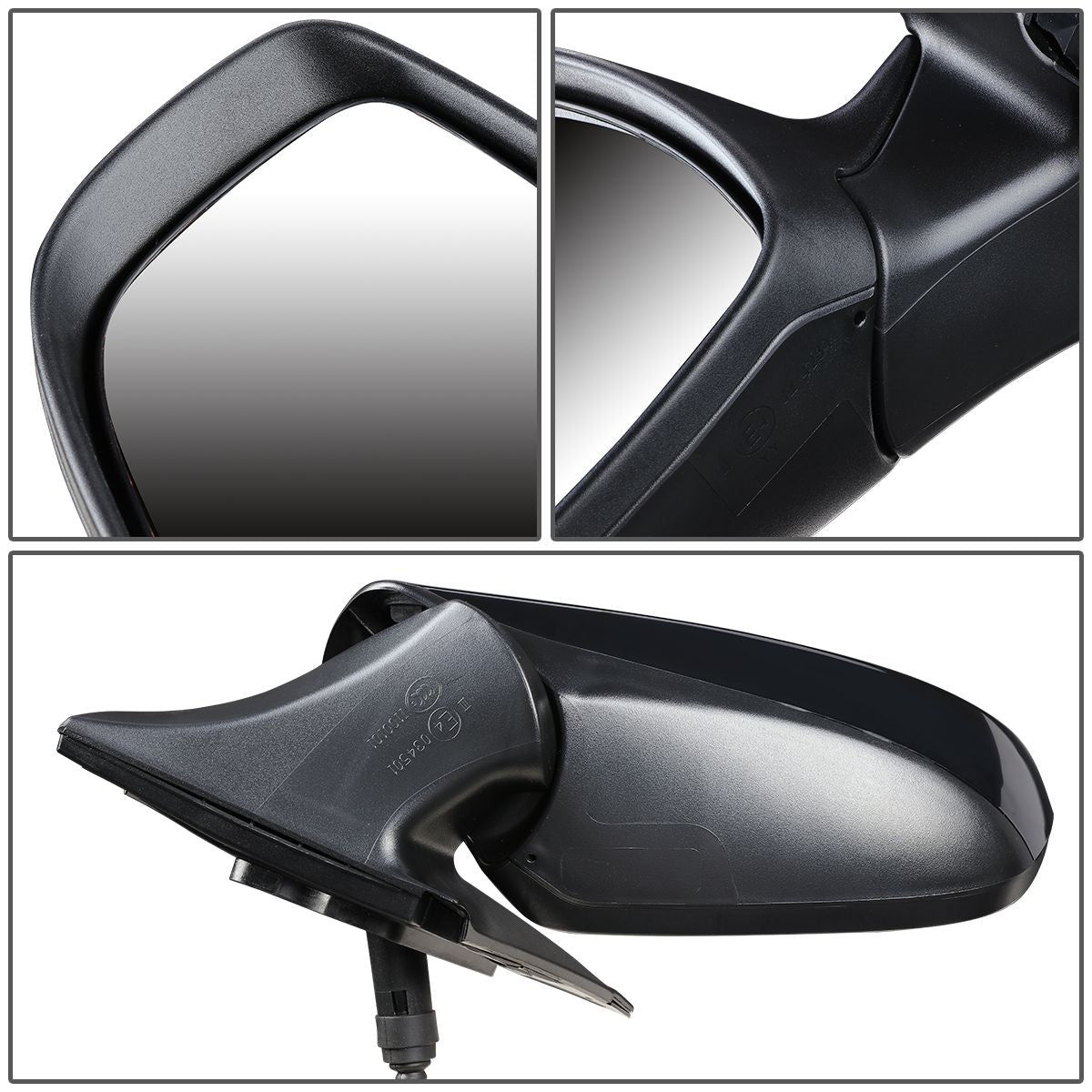 RETROVISOR MIRROR - OEM - 12-17 HYUNDAI ACCENT - MANUAL - BLACK - LEFT