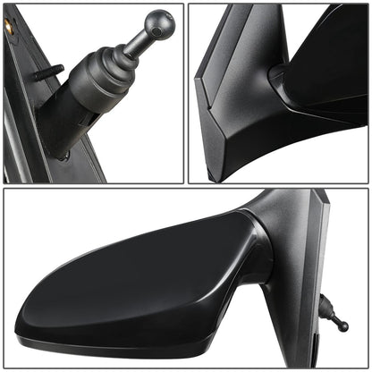 RETROVISOR MIRROR - OEM - 12-17 HYUNDAI ACCENT - MANUAL - BLACK - LEFT