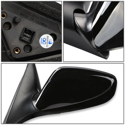 RETROVISOR MIRROR - OEM - 12-14 HYUNDAI VELOSTER (DO NOT FIT PANORAMIC ROOF MODELS) - POWERED - HEATED - PAINTABLE - BLACK - LEFT