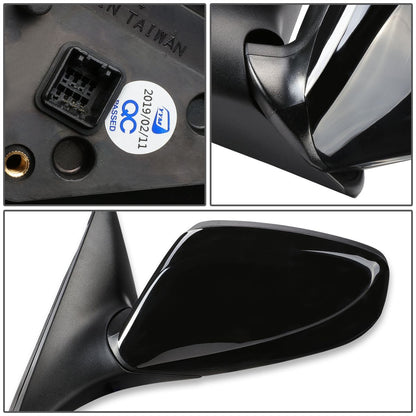 RETROVISOR MIRROR - OEM - 12-14 HYUNDAI VELOSTER (DO NOT FIT PANORAMIC ROOF MODELS) - POWERED - PAINTABLE - BLACK - LEFT