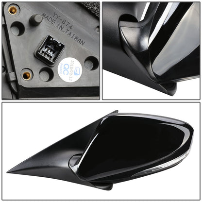 RETROVISOR MIRROR - OEM - 13-14 HYUNDAI VELOSTER WITH PANORAMIC SUNROOF - POWERED - HEATED - TEXTURED - BLACK - LEFT