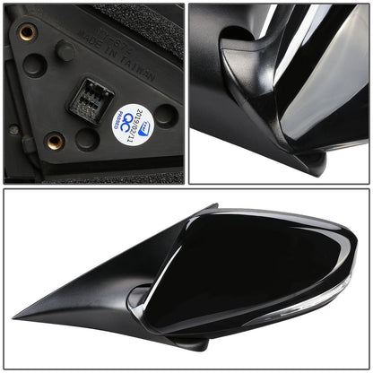 RETROVISOR MIRROR - OEM - 12-14 HYUNDAI VELOSTER (DO NOT FIT PANORAMIC ROOF MODELS) - POWERED - HEATED - TEXTURED - BLACK - LEFT