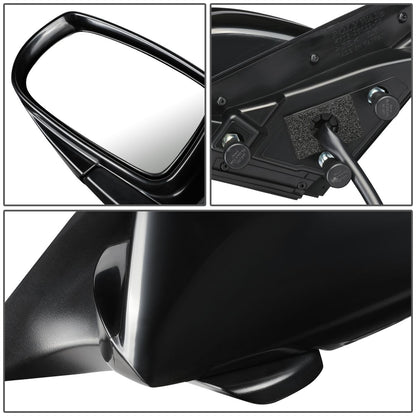 RETROVISOR MIRROR - OEM - 10-16 HYUNDAI GENESIS COUPE - POWERED - PAINTABLE - BLACK - LEFT