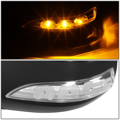 RETROVISOR MIRROR - OE STYLE - HYUNDAI GENESIS COUPE 2010-2016 - WITH POWER WITH TURN SIGNAL - DRIVER LEFT SIDE - BLACK