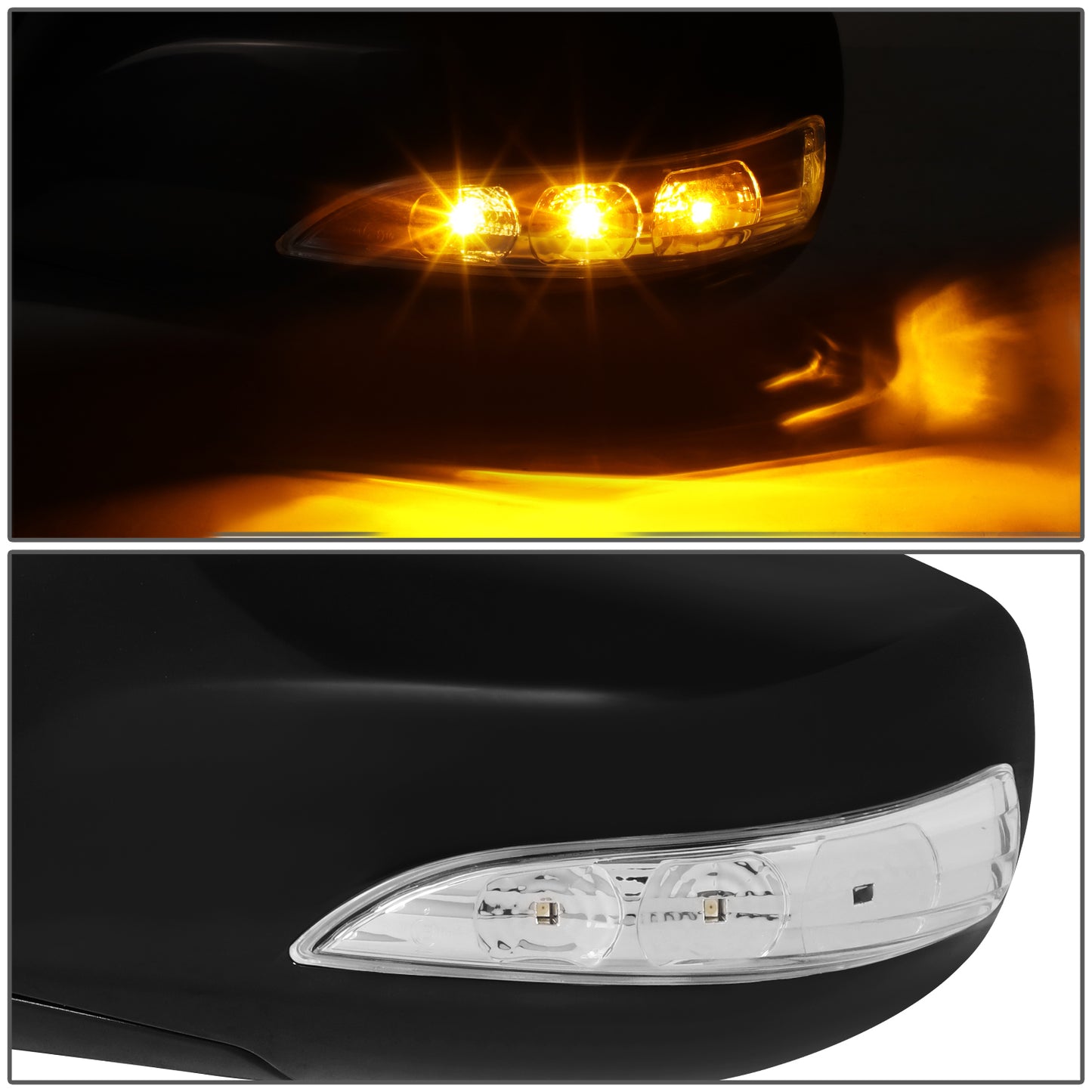 RETROVISOR MIRROR - OE STYLE - HYUNDAI GENESIS COUPE 10-16 - WITH POWER WITH HEATED GLASS WITH TURN SIGNAL - DRIVER SIDE - PAINT TO MATCH - BLACK