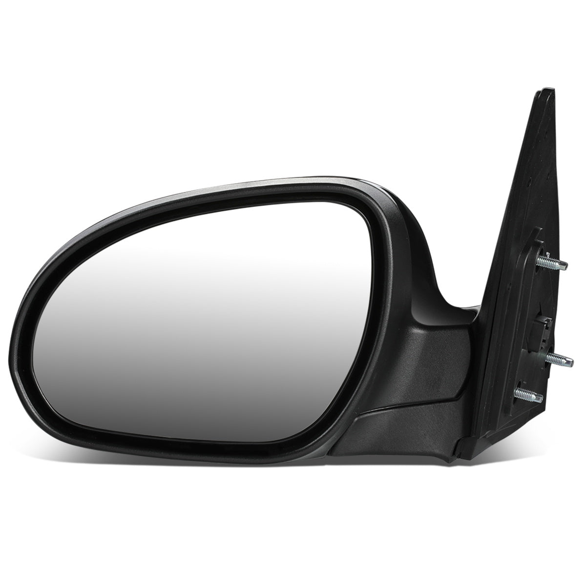 RETROVISOR MIRROR - OEM - 07-10 HYUNDAI ELANTRA - POWERED - HEATED - FOLDING - BLACK MATERIAL - LEFT