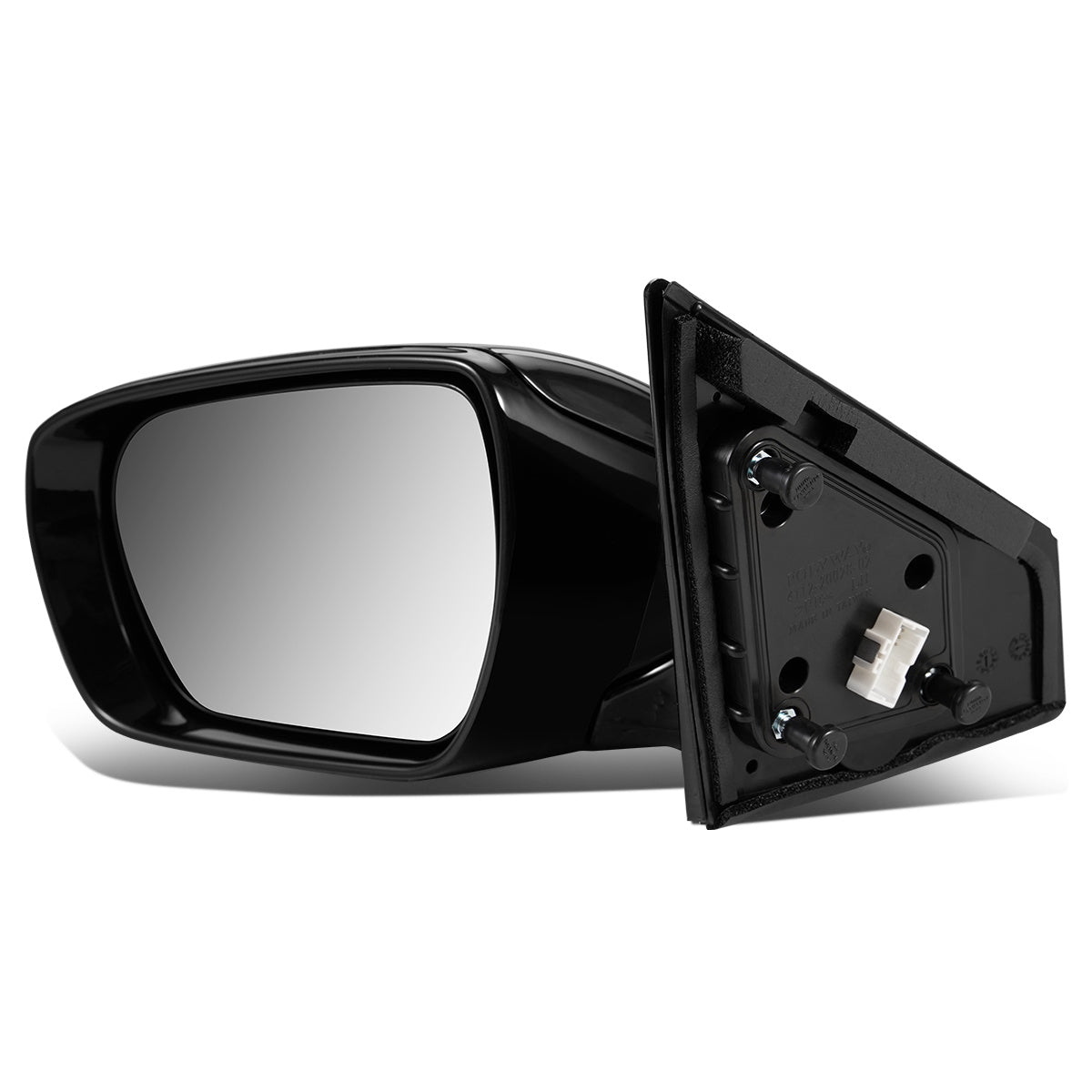 RETROVISOR MIRROR - OEM - 13-16 HYUNDAI SANTA FE - POWERED - FOLDING - BLACK MATERIAL - LEFT