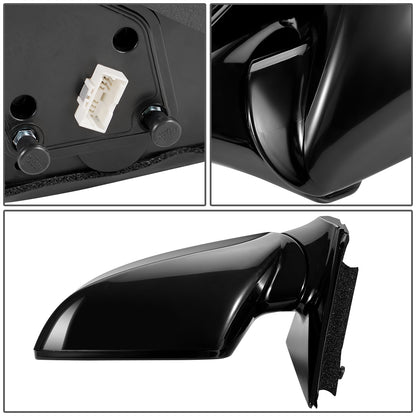 RETROVISOR MIRROR - OEM - 13-16 HYUNDAI SANTA FE - POWERED - FOLDING - BLACK MATERIAL - LEFT