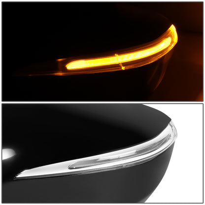 RETROVISOR MIRROR - OE STYLE - HYUNDAI SANTA FE SPORT 2013-2016 - WITH POWER WITH HEATED GLASS WITH TURN SIGNAL - DRIVER LEFT SIDE - BLACK