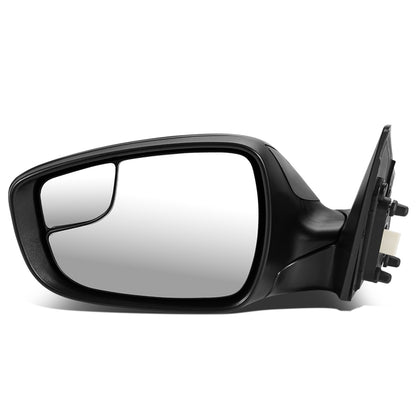 RETROVISOR MIRROR - OEM - 11-13 HYUNDAI ELANTRA - POWERED - HEATED - FOLDING - W/ SPOTTER GLASS - BLACK MATERIAL - LEFT
