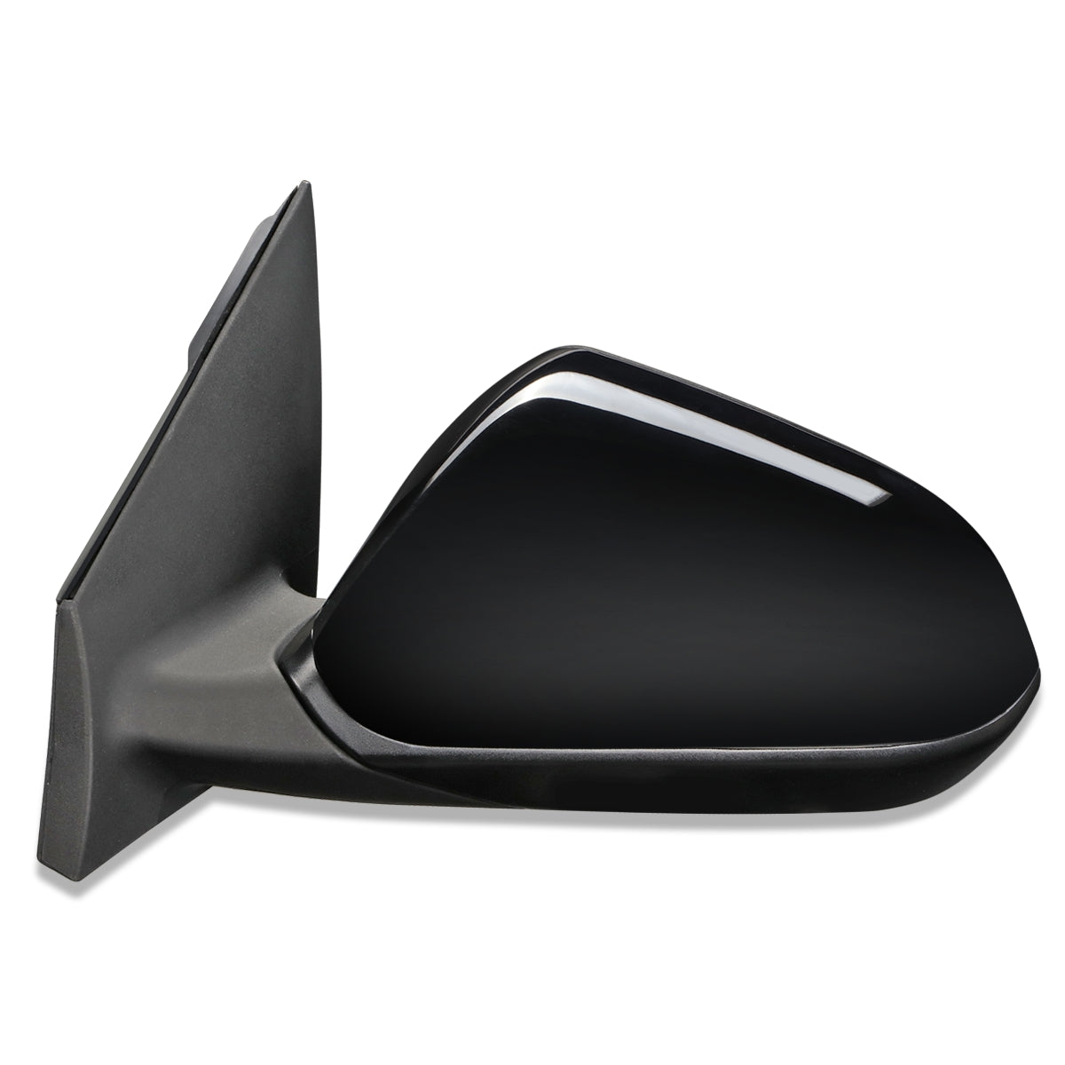 RETROVISOR MIRROR - OEM - 15-17 HYUNDAI SONATA - POWERED - HEATED - FOLDING - W/ SPOTTER GLASS - BLACK MATERIAL - LEFT