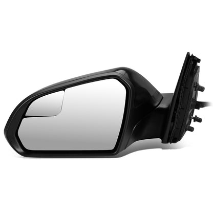 RETROVISOR MIRROR - OEM - 15-17 HYUNDAI SONATA - POWERED - HEATED - W/ SIGNAL LIGHT - FOLDING - W/ SPOTTER GLASS - BLACK MATERIAL - LEFT