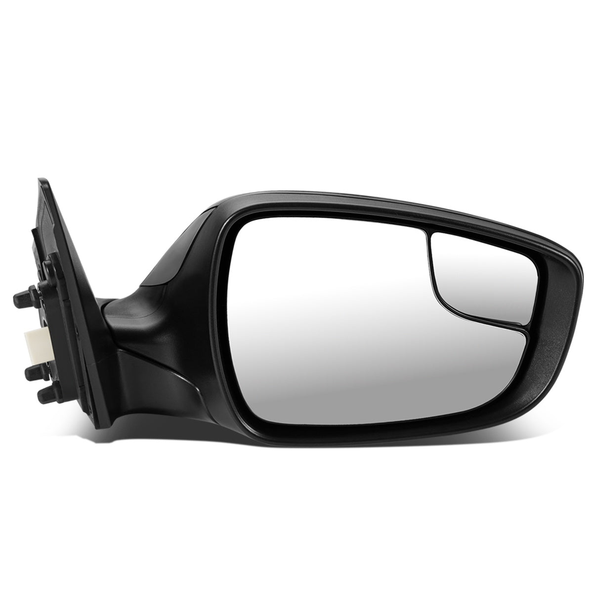 RETROVISOR MIRROR - OEM - 11-13 HYUNDAI ELANTRA - POWERED - HEATED - W/ SIGNAL LIGHT - FOLDING - W/ SPOTTER GLASS - BLACK MATERIAL - LEFT