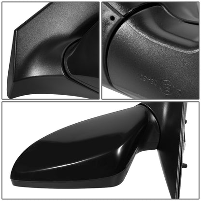 RETROVISOR MIRROR - OEM - 11-13 HYUNDAI ELANTRA - POWERED - FOLDING - BLACK MATERIAL - LEFT