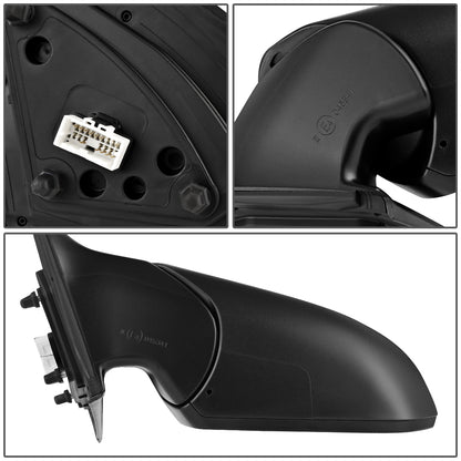 RETROVISOR MIRROR - OEM - 17-18 HYUNDAI ELANTRA - POWERED - HEATED - W/ SIGNAL LIGHT - W/ MEMORY - W/BSD - FOLDING - BLACK MATERIAL - LEFT