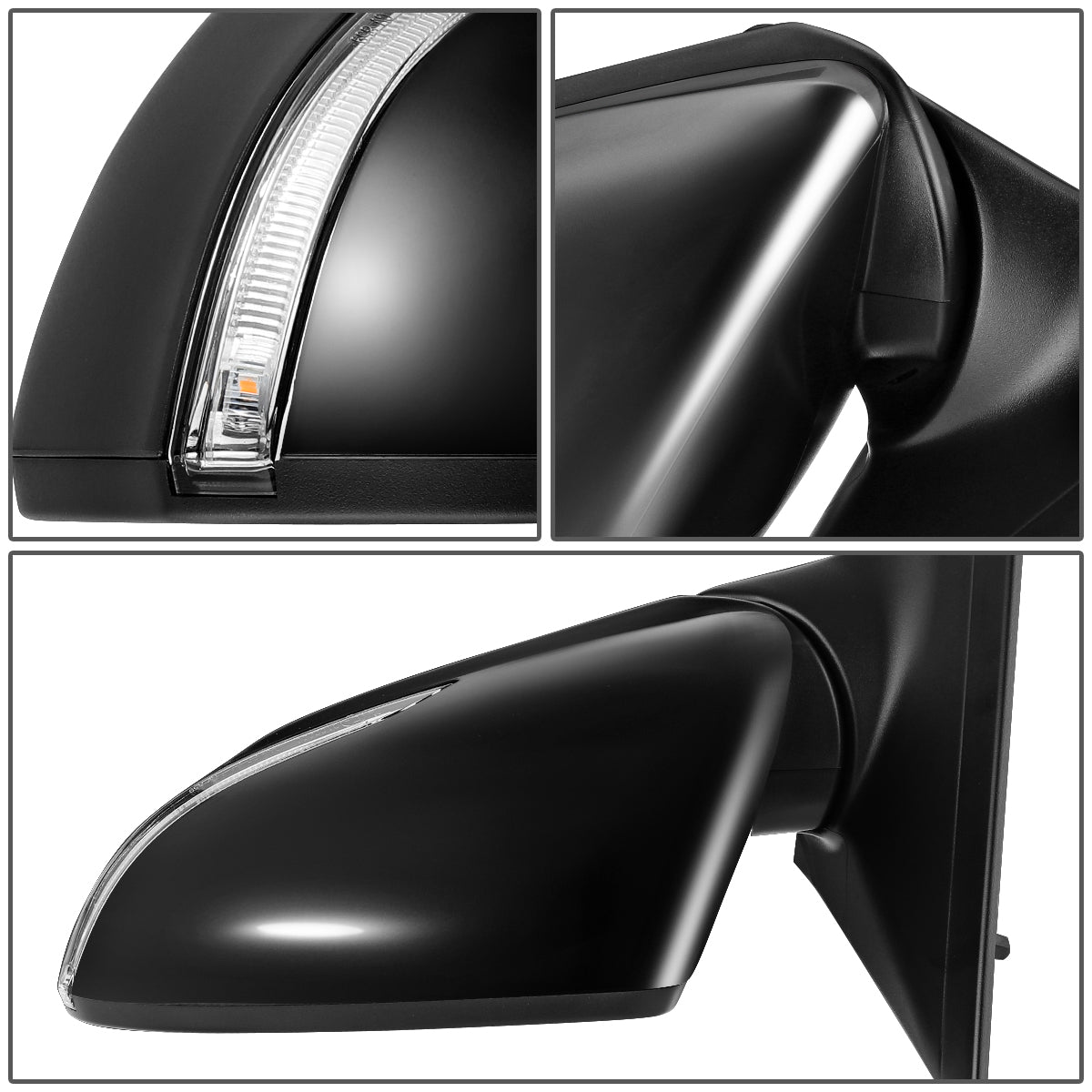 RETROVISOR MIRROR - OEM - 17-18 HYUNDAI ELANTRA - POWERED - HEATED - W/ SIGNAL LIGHT - W/ MEMORY - W/BSD - FOLDING - BLACK MATERIAL - LEFT