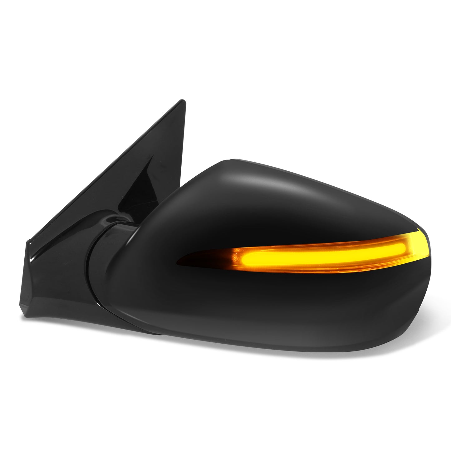 RETROVISOR MIRROR - OE STYLE - HYUNDAI SANTA FE SPORT 2013-2018 - WITH POWER WITH HEATED GLASS WITH TURN SIGNAL WITH BLIND SPOT - DRIVER LEFT SIDE - BLACK