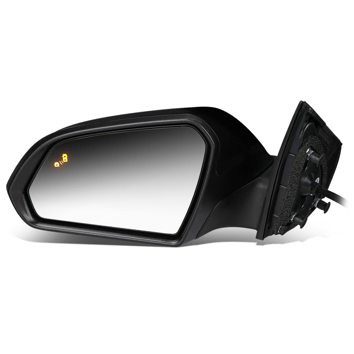 RETROVISOR MIRROR - OEM - 15-17 HYUNDAI SONATA - POWERED - W/ BSD - FOLDING - TEXTURED - BLACK MATERIAL - LEFT