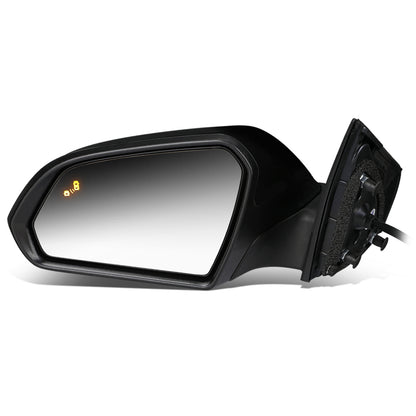 RETROVISOR MIRROR - OEM - 15-17 HYUNDAI SONATA - POWERED - W/ BSD - FOLDING - TEXTURED - BLACK MATERIAL - LEFT