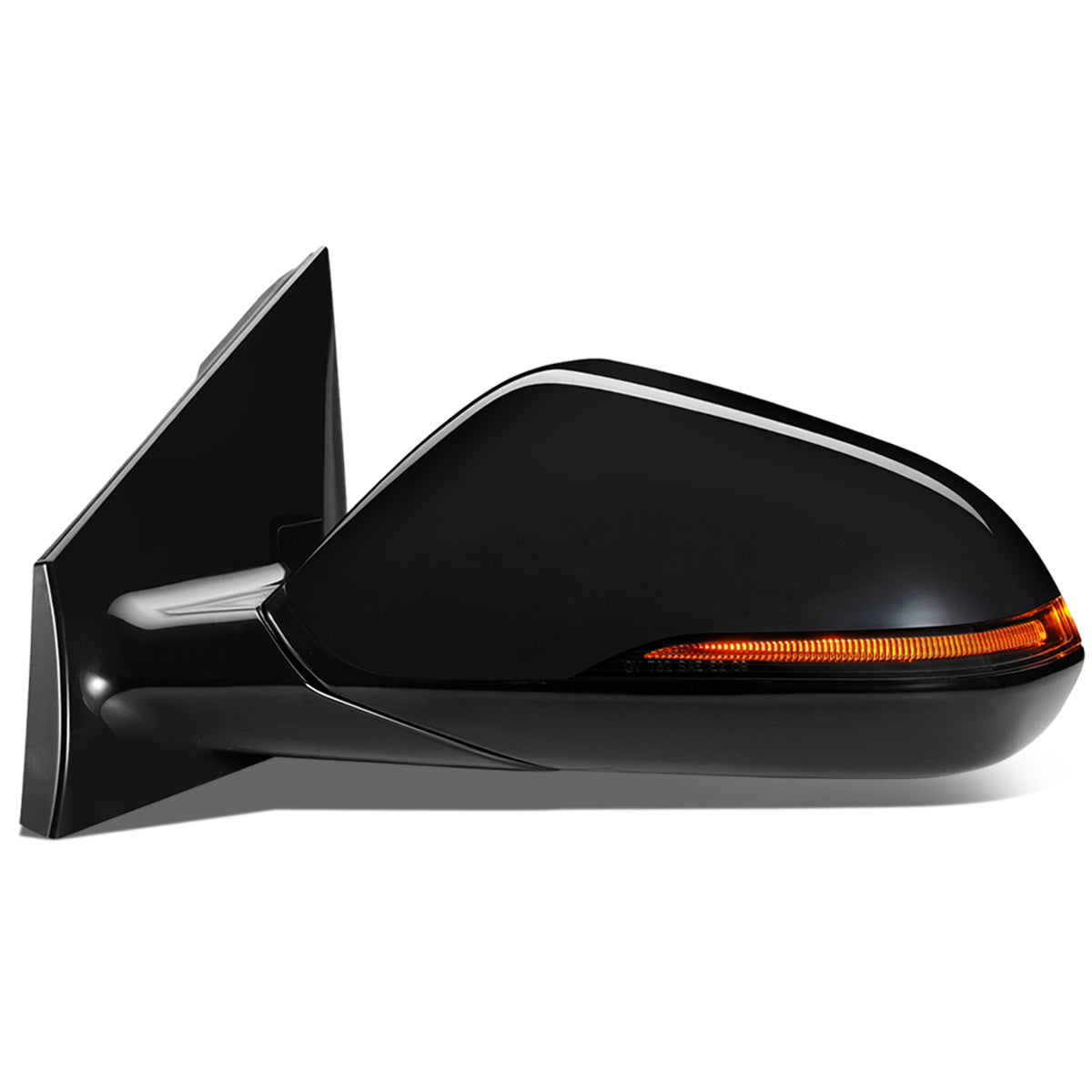 RETROVISOR MIRROR - OEM - 15-17 HYUNDAI SONATA - POWERED - HEATED - W/ SIGNAL LIGHT - W/ BSD - FOLDING - BLACK MATERIAL - LEFT