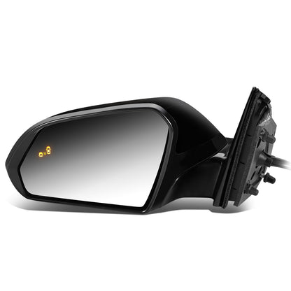 RETROVISOR MIRROR - OEM - 15-17 HYUNDAI SONATA - POWERED - HEATED - W/ SIGNAL LIGHT - W/ BSD - FOLDING - BLACK MATERIAL - LEFT