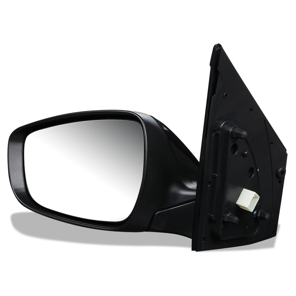 RETROVISOR MIRROR - OEM - 11-13 HYUNDAI ELANTRA - POWERED - HEATED - FOLDING - BLACK MATERIAL - LEFT