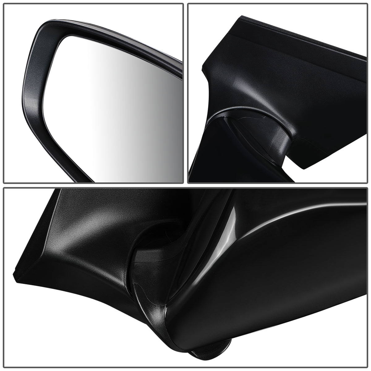 RETROVISOR MIRROR - OEM - 11-13 HYUNDAI ELANTRA - POWERED - HEATED - FOLDING - BLACK MATERIAL - LEFT
