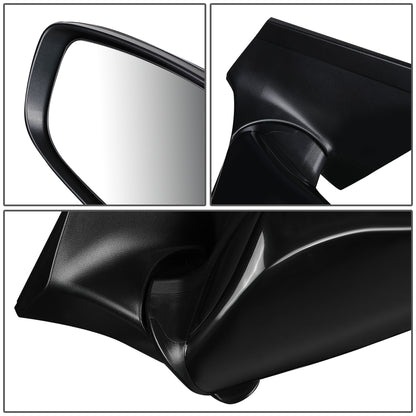 RETROVISOR MIRROR - OEM - 11-13 HYUNDAI ELANTRA - POWERED - HEATED - FOLDING - BLACK MATERIAL - LEFT