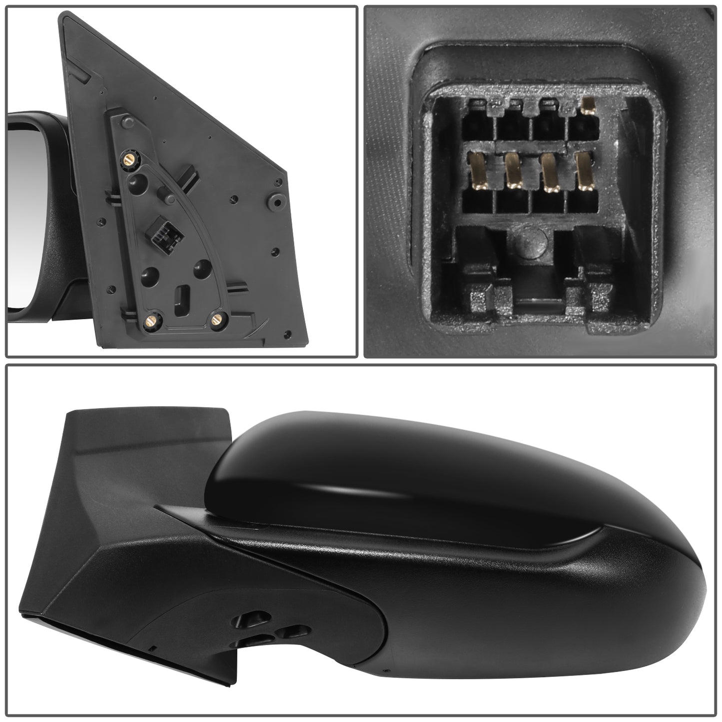 RETROVISOR MIRROR - OE STYLE - HYUNDAI ACCENT 18-22 - WITH POWER WITH HEATED GLASS - DRIVER SIDE - PAINT TO MATCH - BLACK