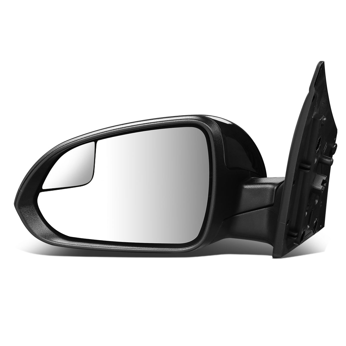 RETROVISOR MIRROR - OEM - 18-20 HYUNDAI ACCENT - POWERED - HEATED - W/ SIGNAL LIGHT - FOLDING - W/ SPOTTER GLASS - BLACK MATERIAL - LEFT