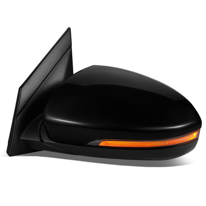 RETROVISOR MIRROR - OEM - 16-18 HYUNDAI TUCSON - POWERED - HEATED - W/ SIGNAL LIGHT - W/ SPOTTER GLASS - BLACK MATERIAL - LEFT