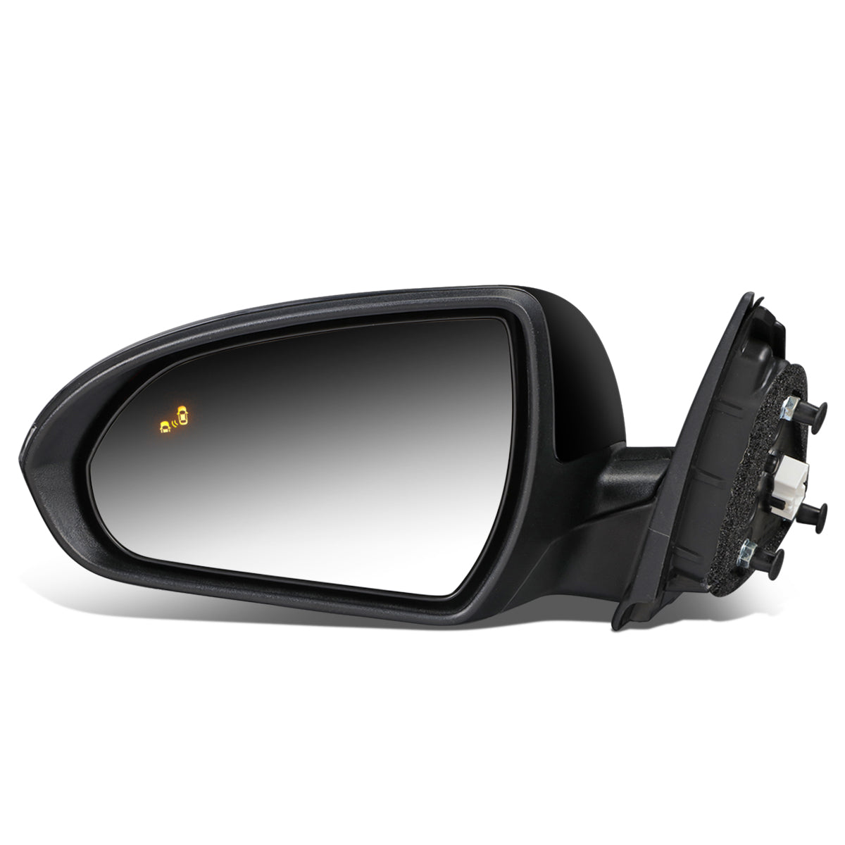 RETROVISOR MIRROR - OEM - 17-18 HYUNDAI ELANTRA - POWERED - HEATED - W/ SIGNAL LIGHT - W/ BSD - FOLDING - BLACK MATERIAL - LEFT
