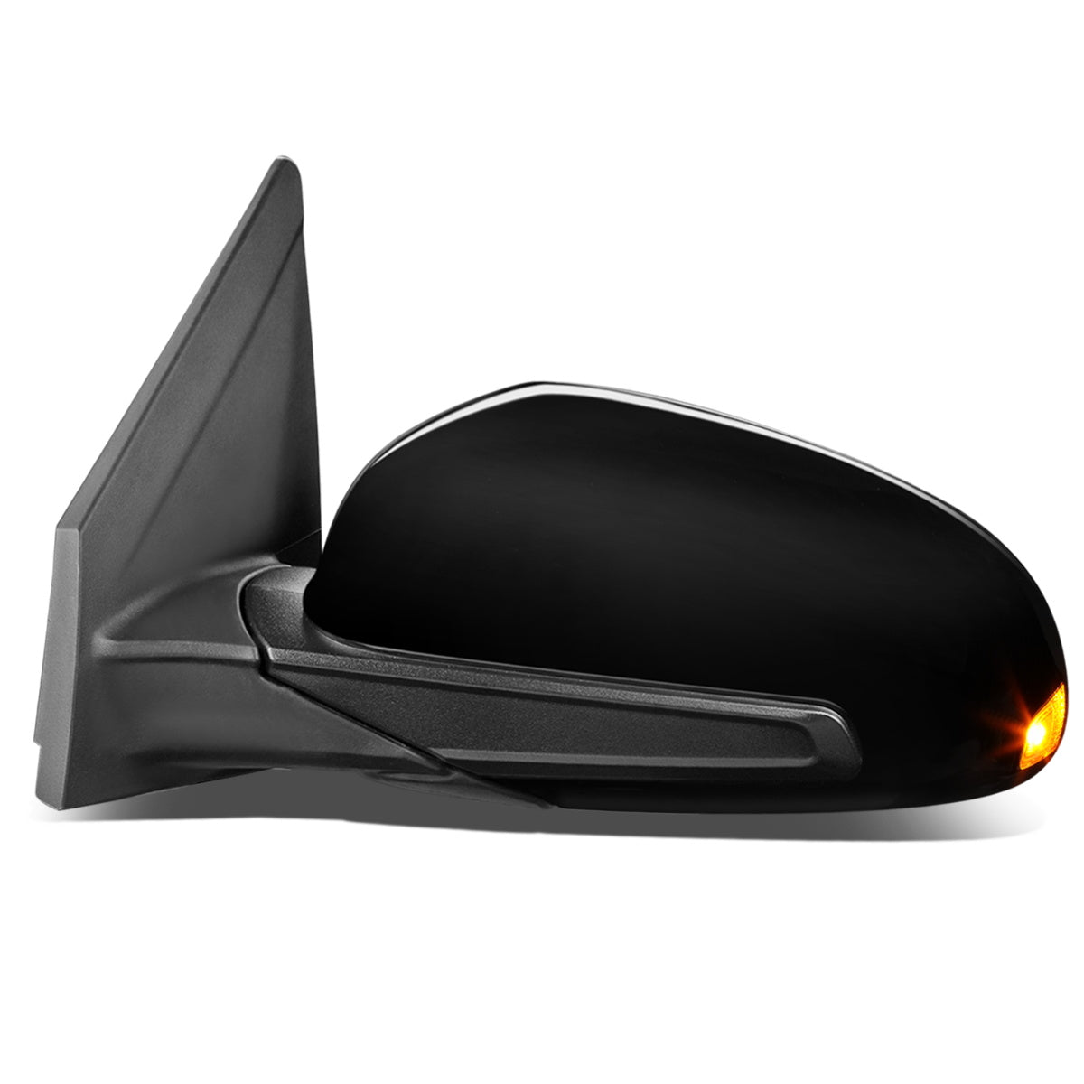 RETROVISOR MIRROR - OEM - 18-20 HYUNDAI KONA - POWERED - HEATED - W/ SIGNAL LIGHT - W/ BSD - FOLDING - BLACK MATERIAL - LEFT
