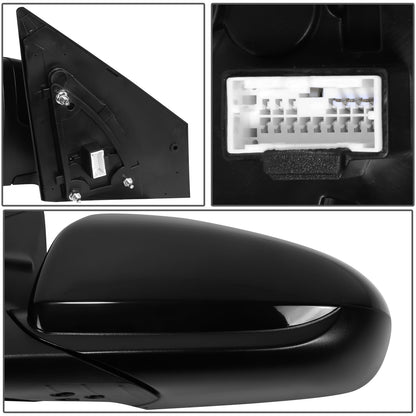 RETROVISOR MIRROR - OE STYLE - HYUNDAI IONIQ 17-22 - WITH POWER - FOR HYBRID BLUE - DRIVER SIDE - PAINT TO MATCH - BLACK